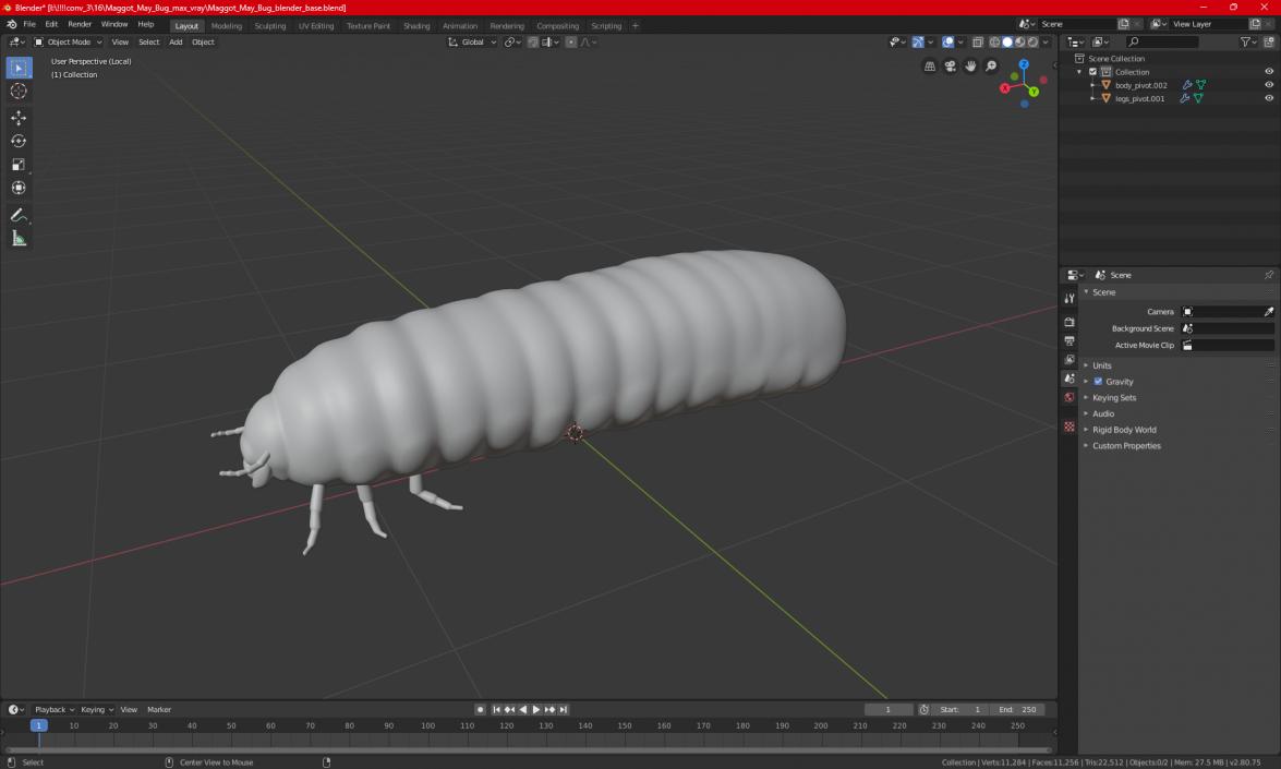 Maggot May Bug 3D model