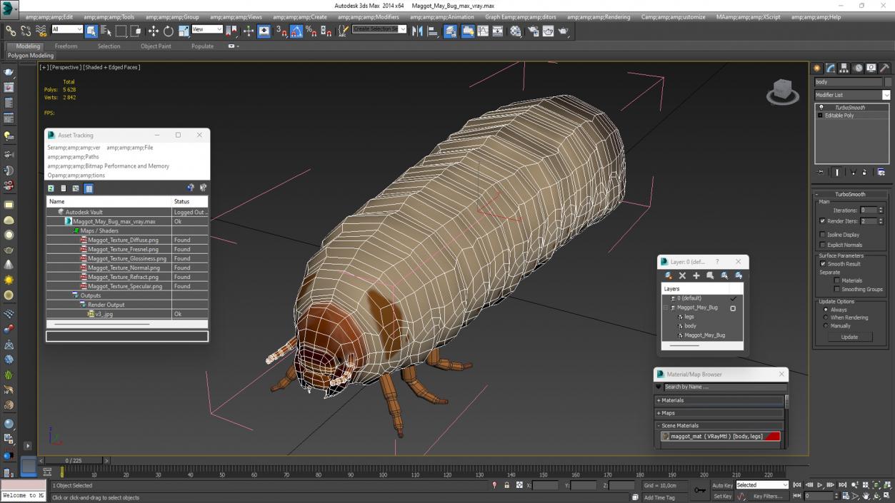 Maggot May Bug 3D model