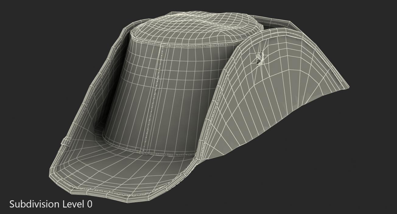 3D Leather Pirate Hat model