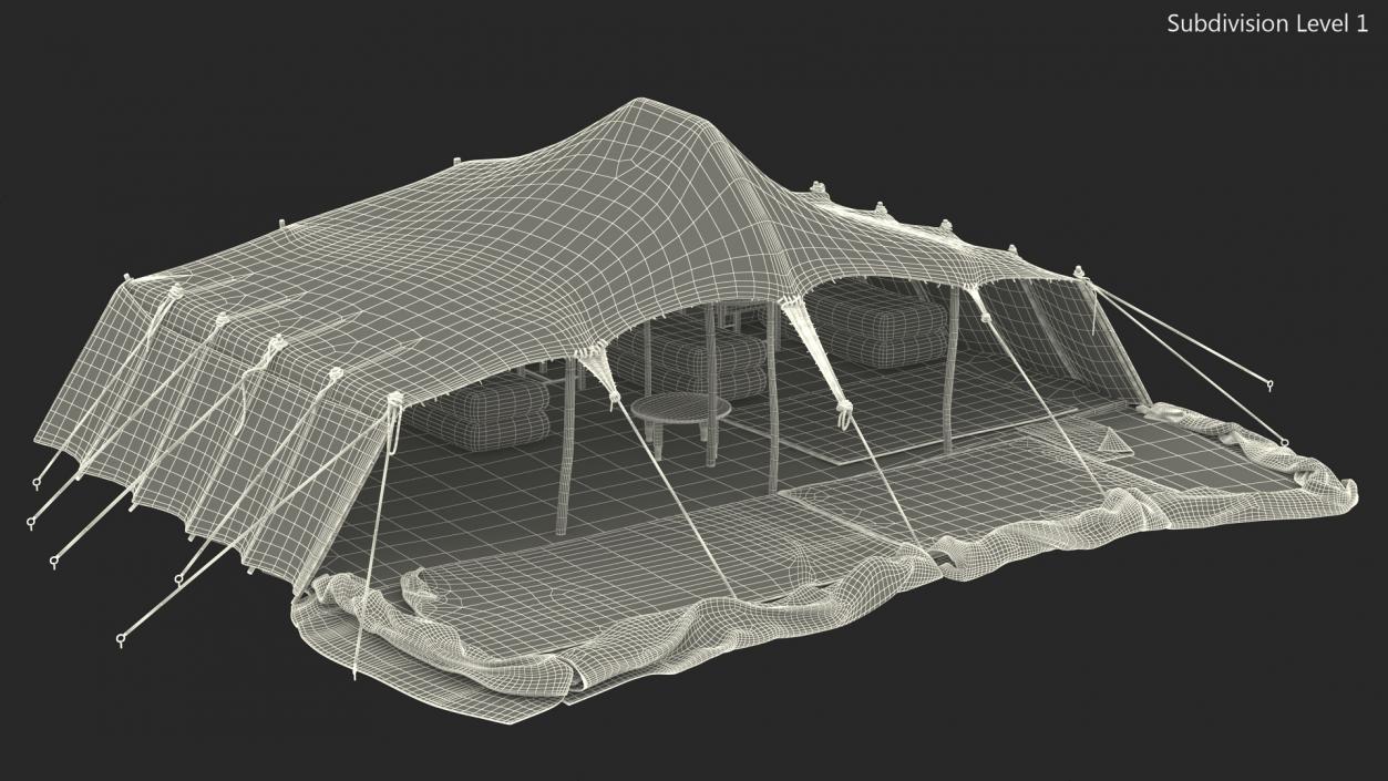 Traditional Bedouin Tent 3D model