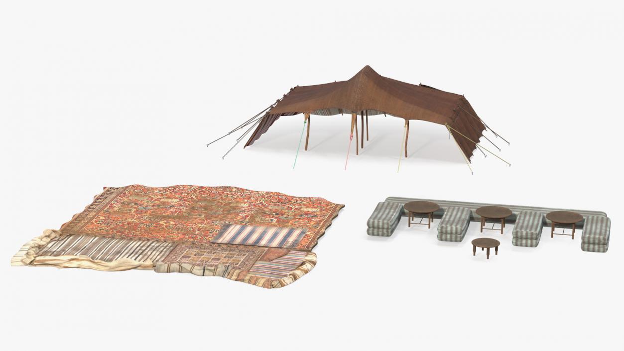 Traditional Bedouin Tent 3D model