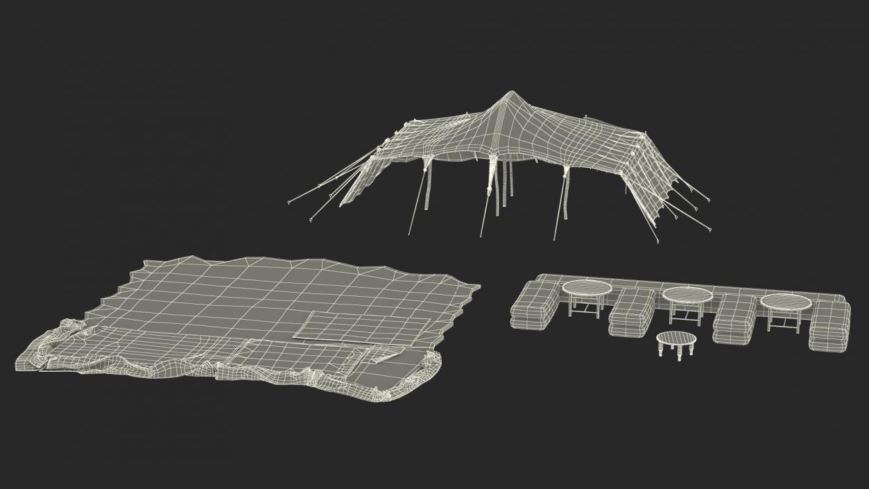 Traditional Bedouin Tent 3D model