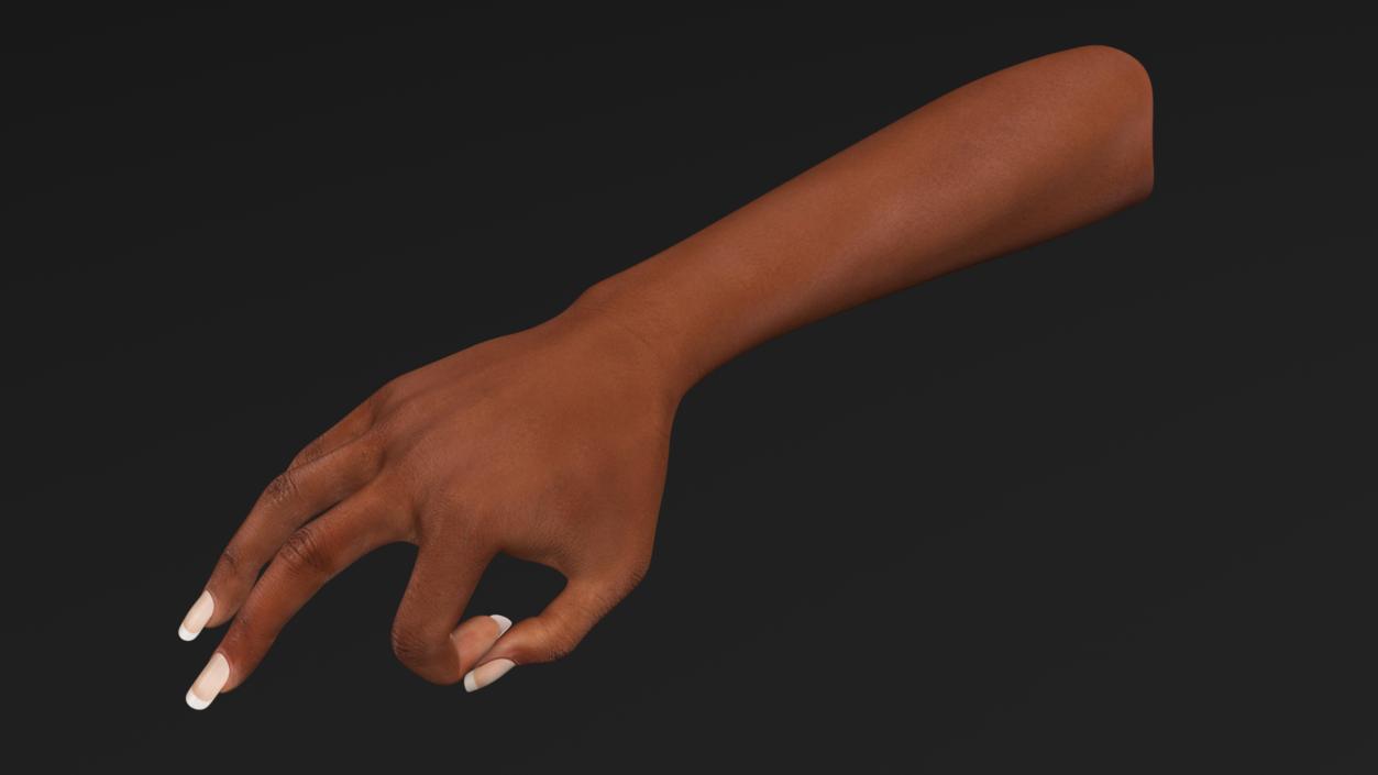 Brown Skinned Woman Hand OK Pose 3D