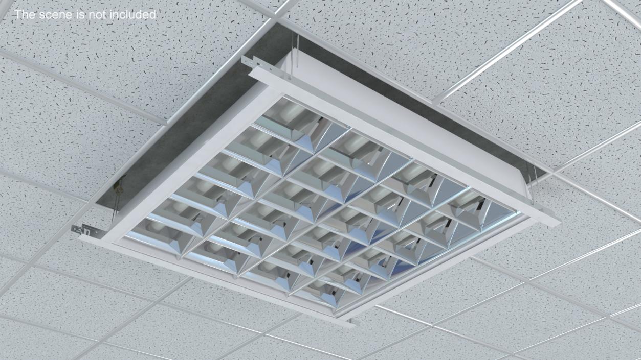 3D LED Grid Ceiling Light OFF