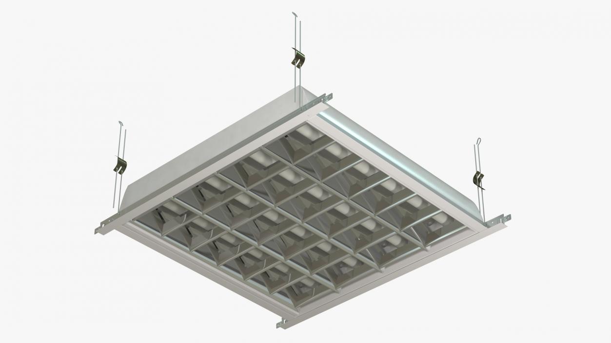 3D LED Grid Ceiling Light OFF