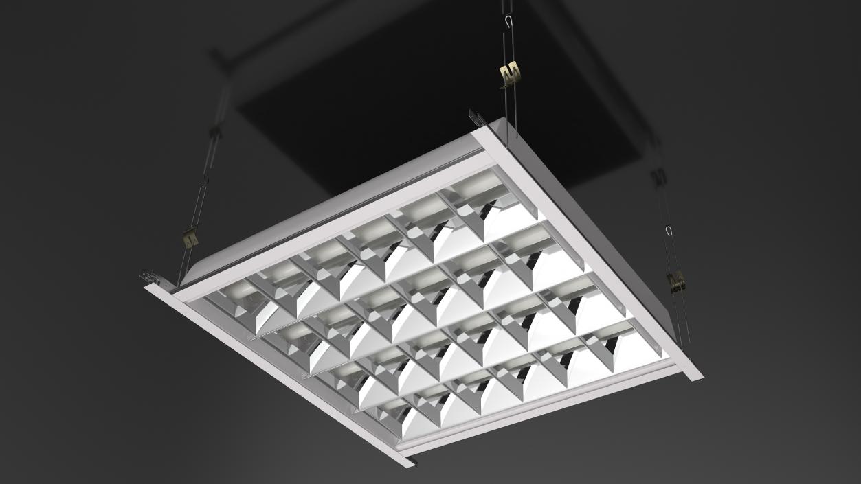 3D LED Grid Ceiling Light OFF