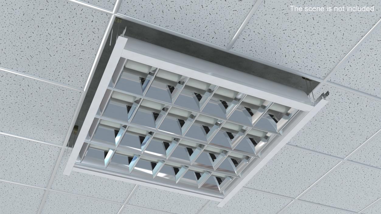 3D LED Grid Ceiling Light OFF