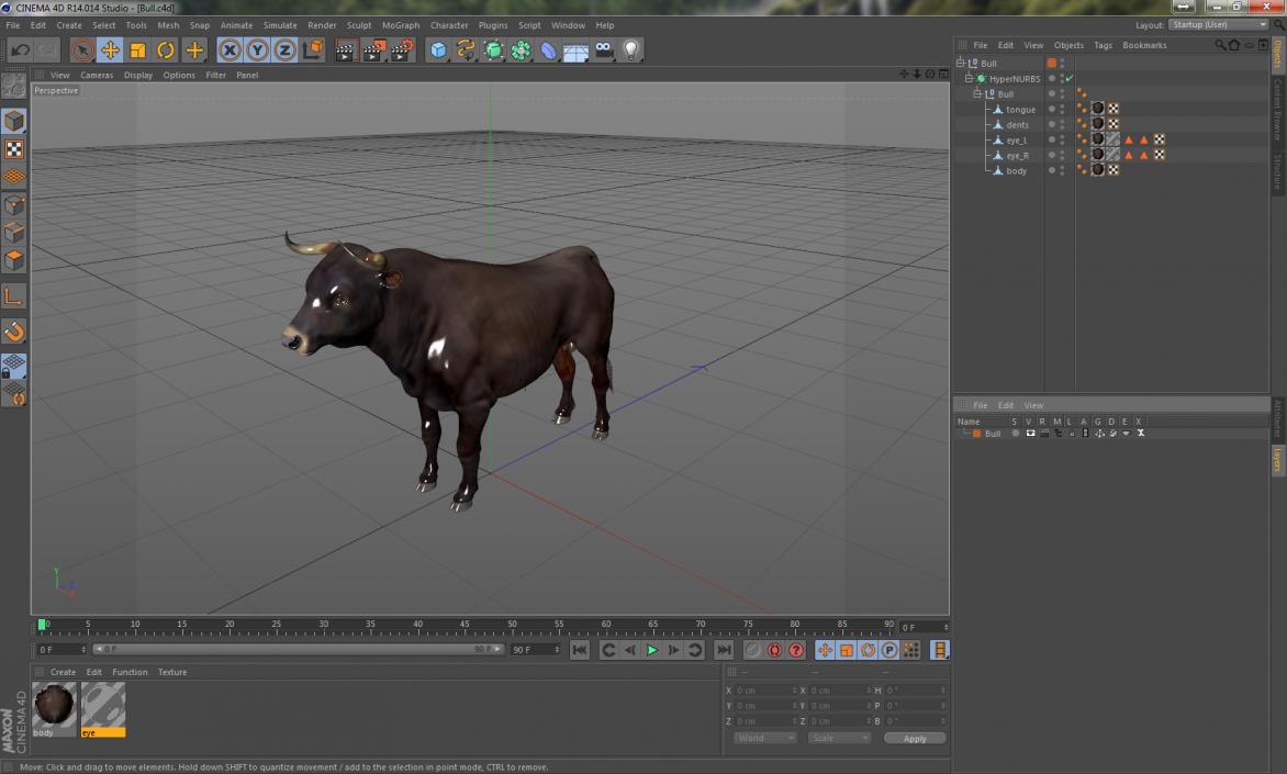 3D model Bull