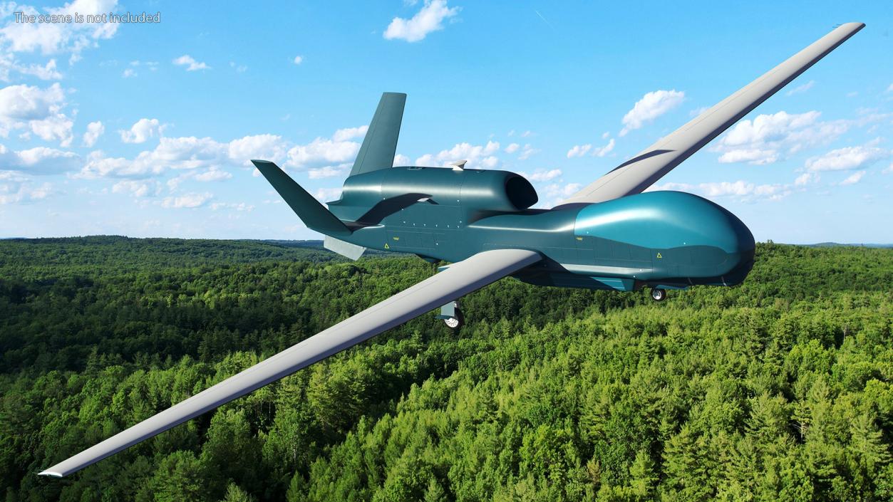 3D model Ground Surveillance Remotely Piloted Aircraft