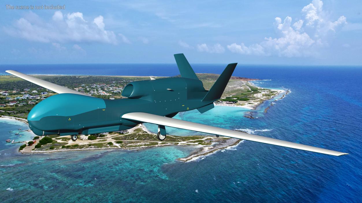 3D model Ground Surveillance Remotely Piloted Aircraft