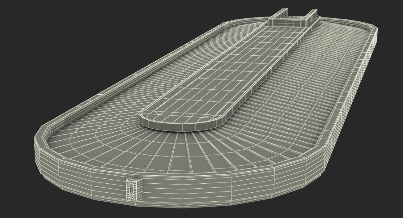 3D Baggage Conveyor Belt System model