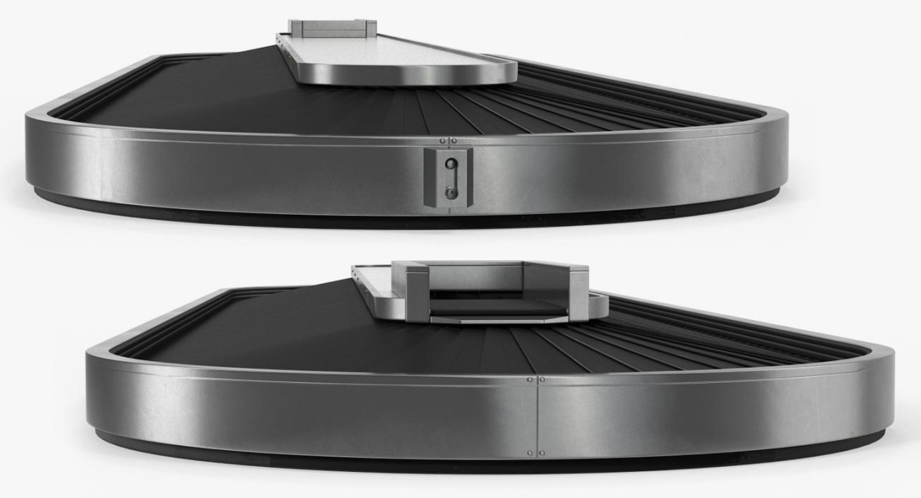 3D Baggage Conveyor Belt System model