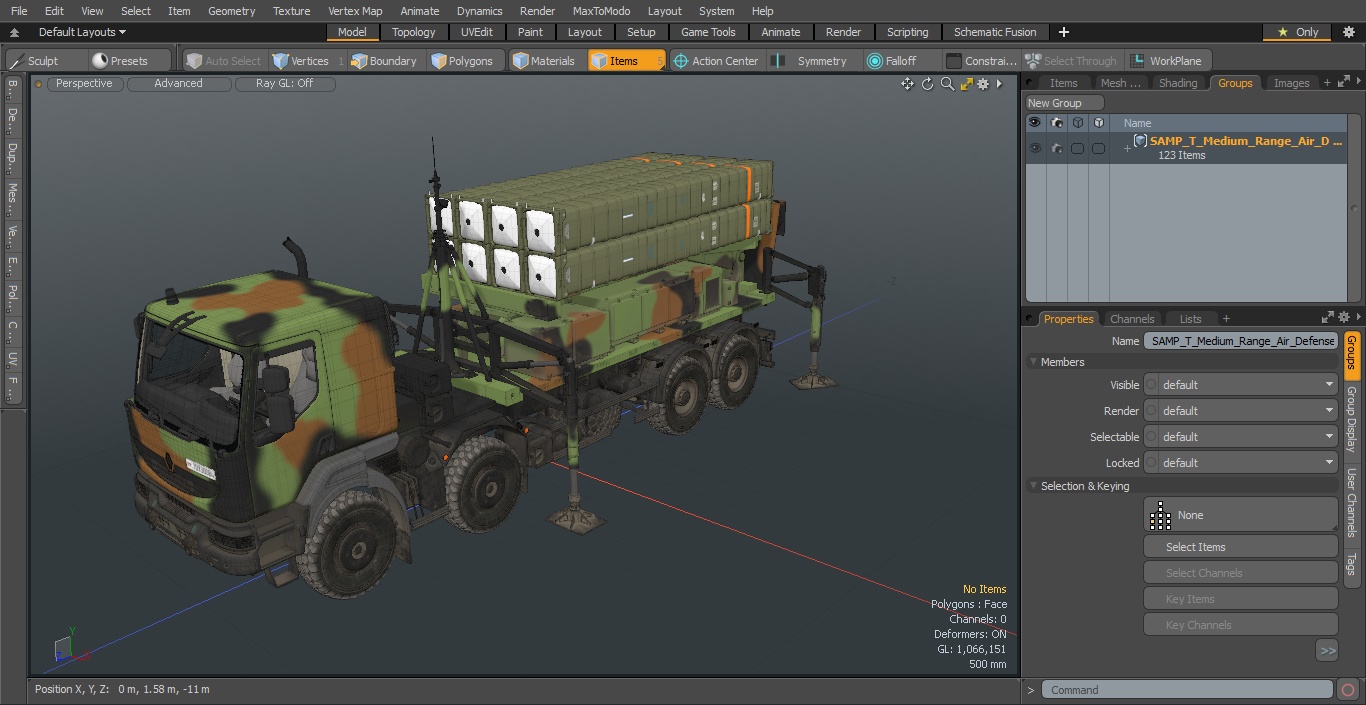 3D SAMP T Medium Range Air Defense Missile System