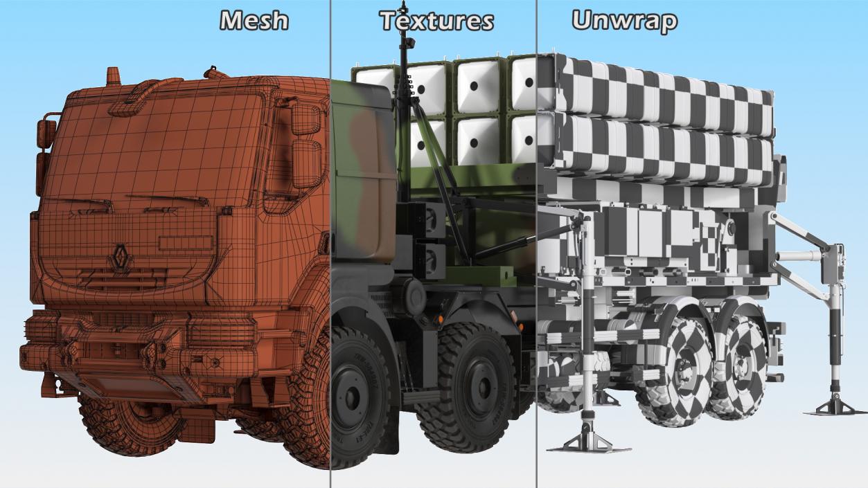 3D SAMP T Medium Range Air Defense Missile System