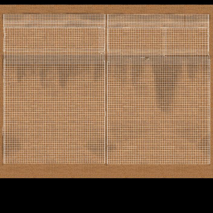 3D Burlap Sack Tied Closed model