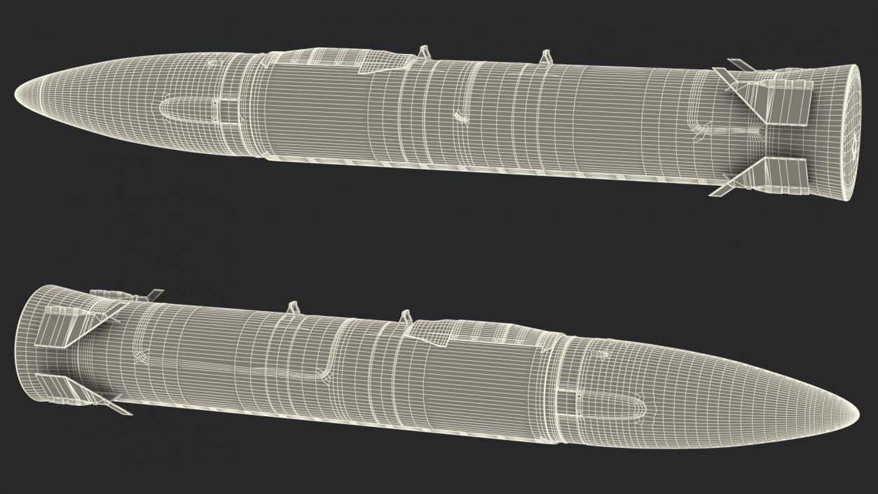 Hypersonic Missile AGM-183A ARRW 3D