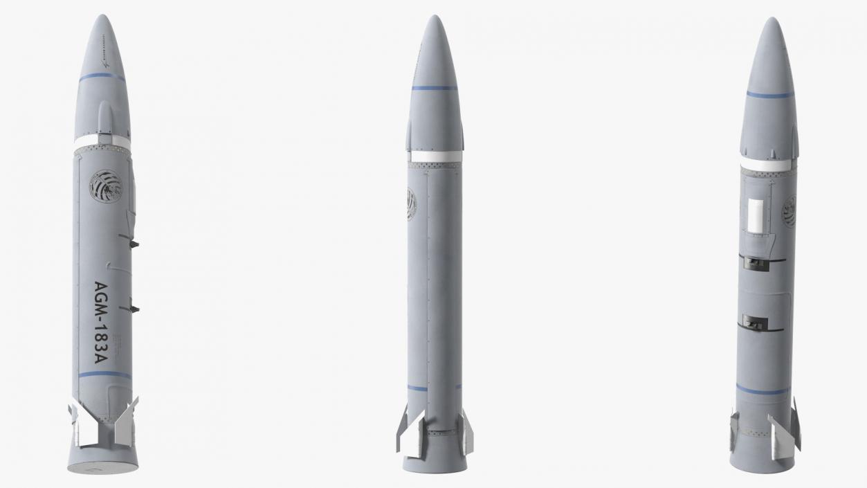 Hypersonic Missile AGM-183A ARRW 3D