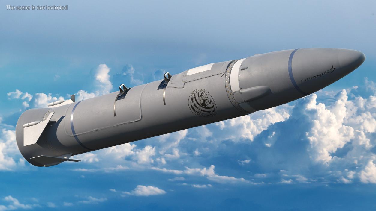 Hypersonic Missile AGM-183A ARRW 3D