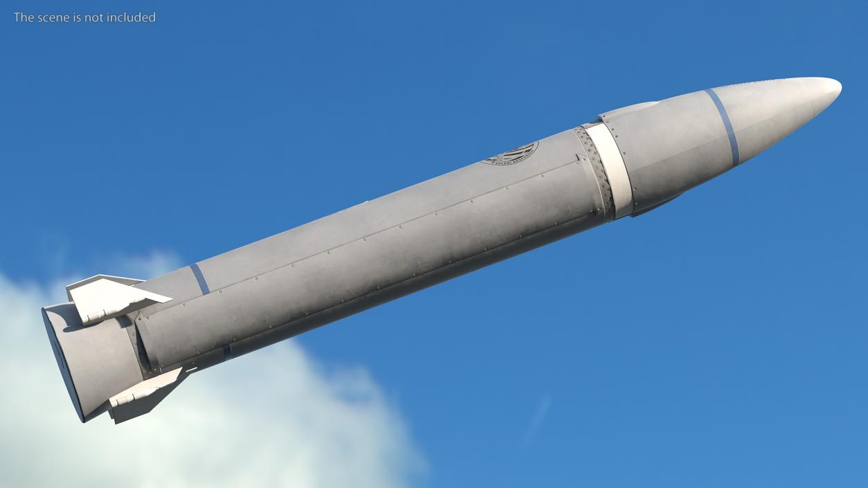 Hypersonic Missile AGM-183A ARRW 3D