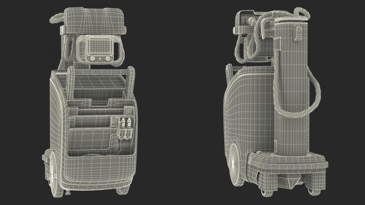 Portable X-Ray Black Rigged 3D