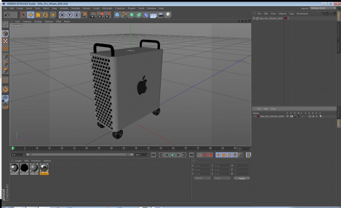 Mac Pro Wheels 2019 3D model