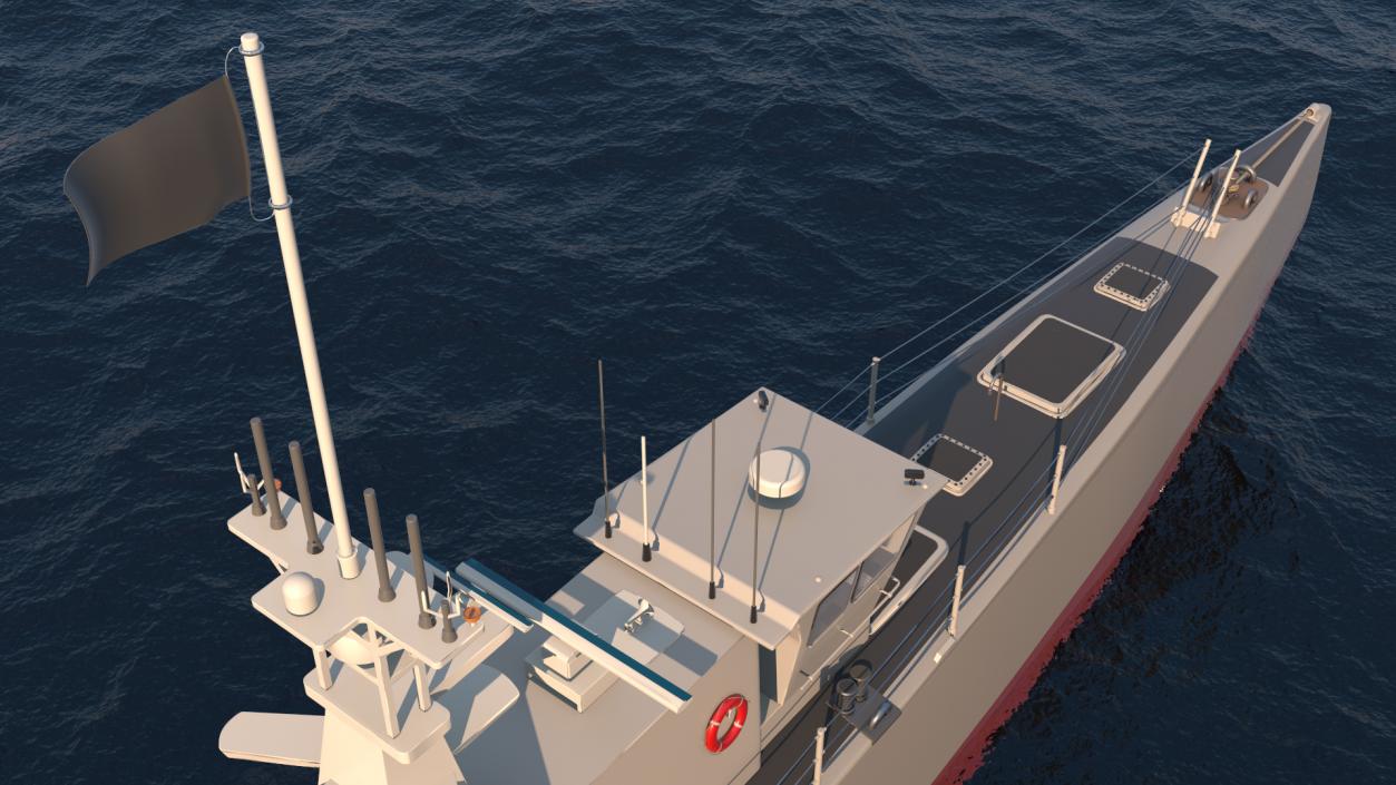 3D Unmanned Ship model