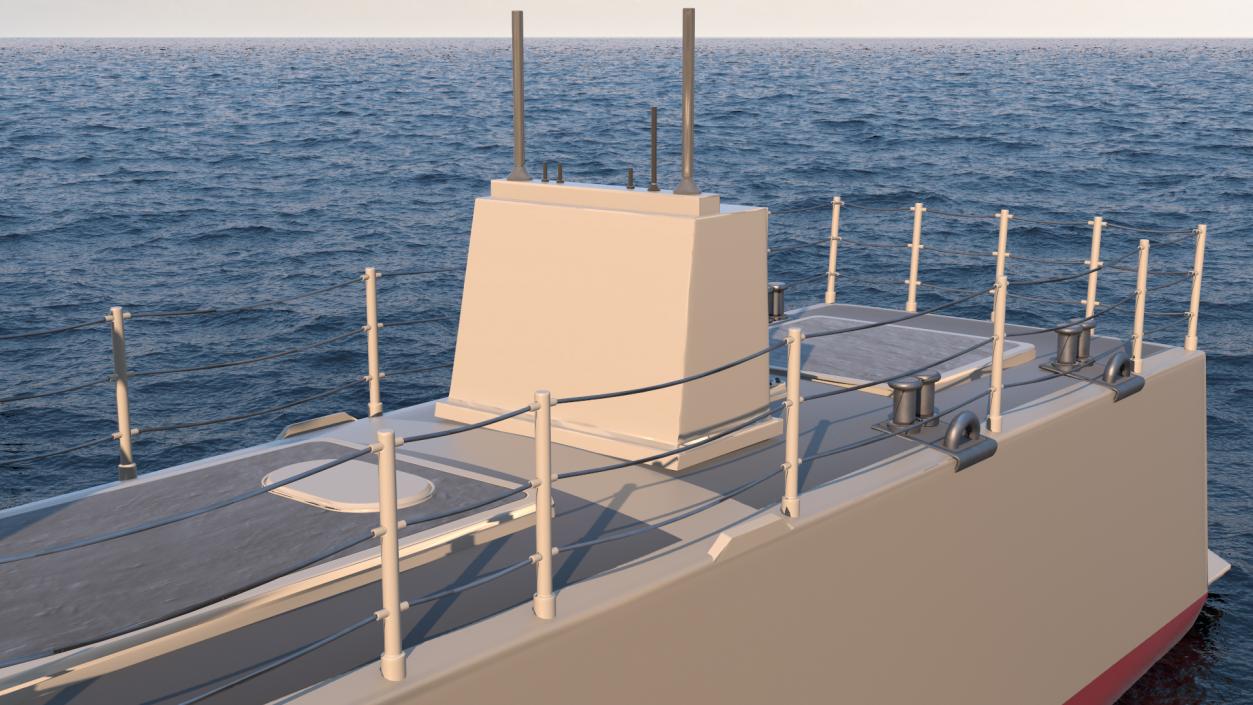 3D Unmanned Ship model