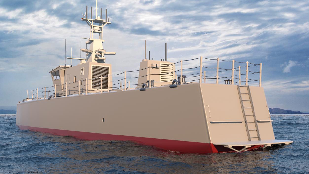 3D Unmanned Ship model