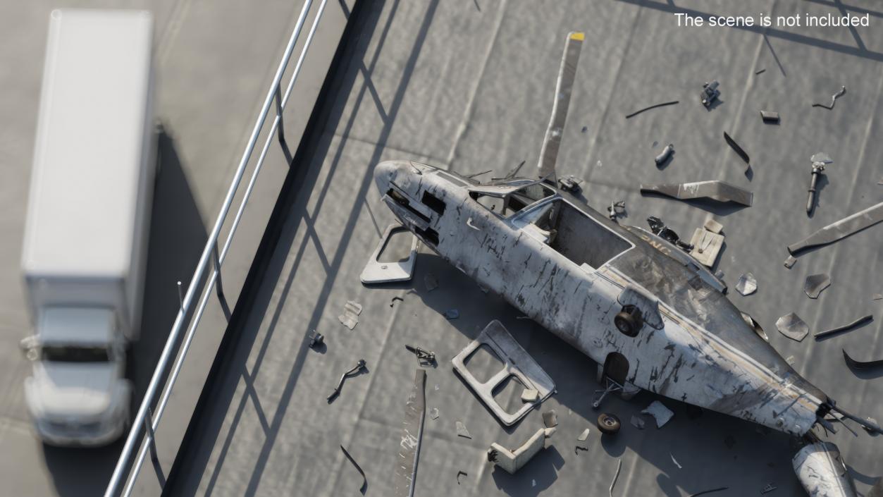 Agusta AW109S Wreck 3D model