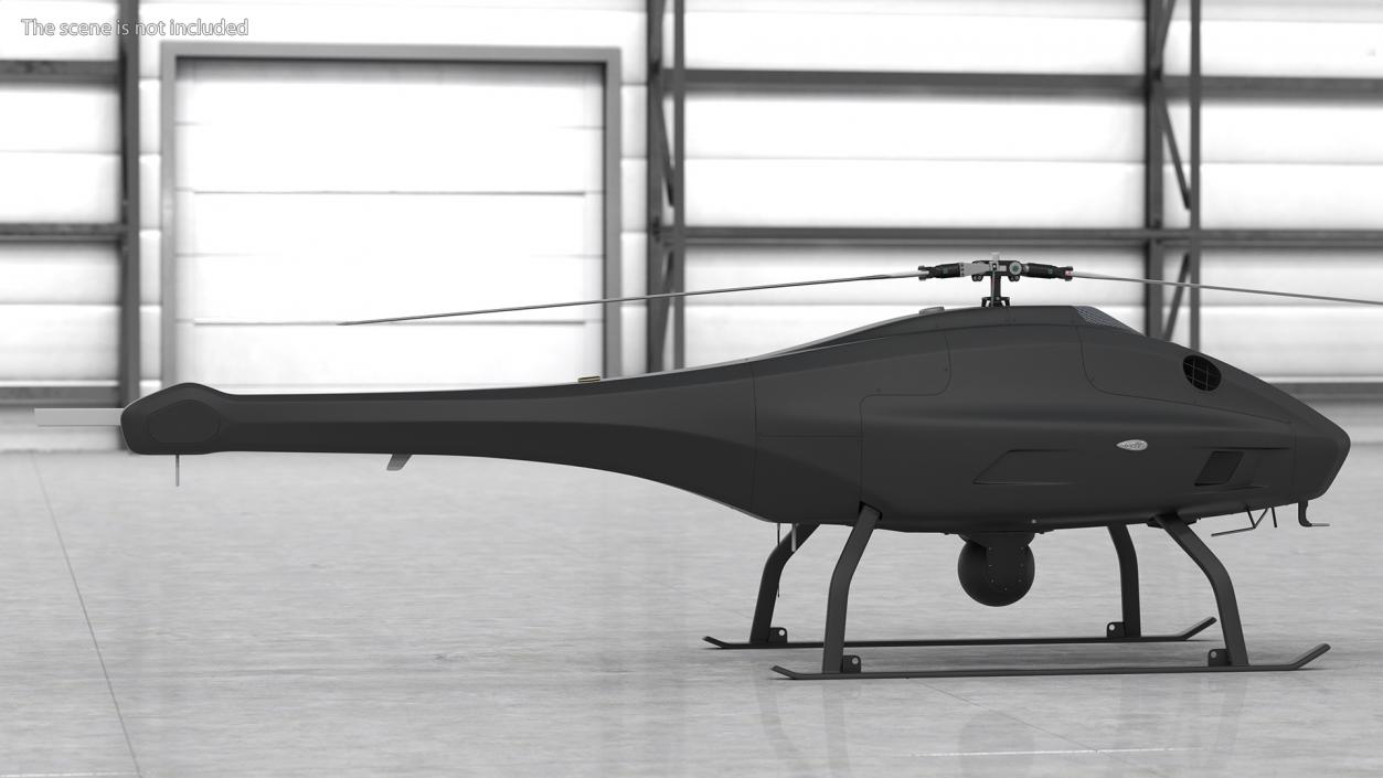 3D model UAV Helicopter Rigged for Maya