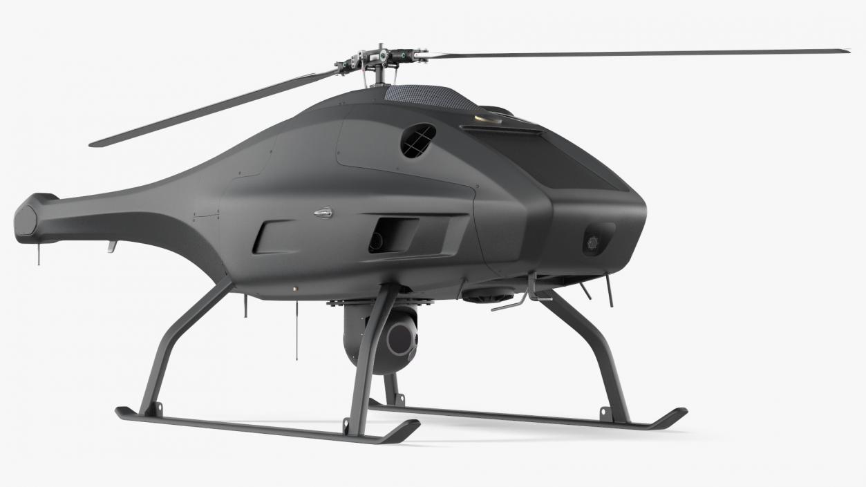 3D model UAV Helicopter Rigged for Maya