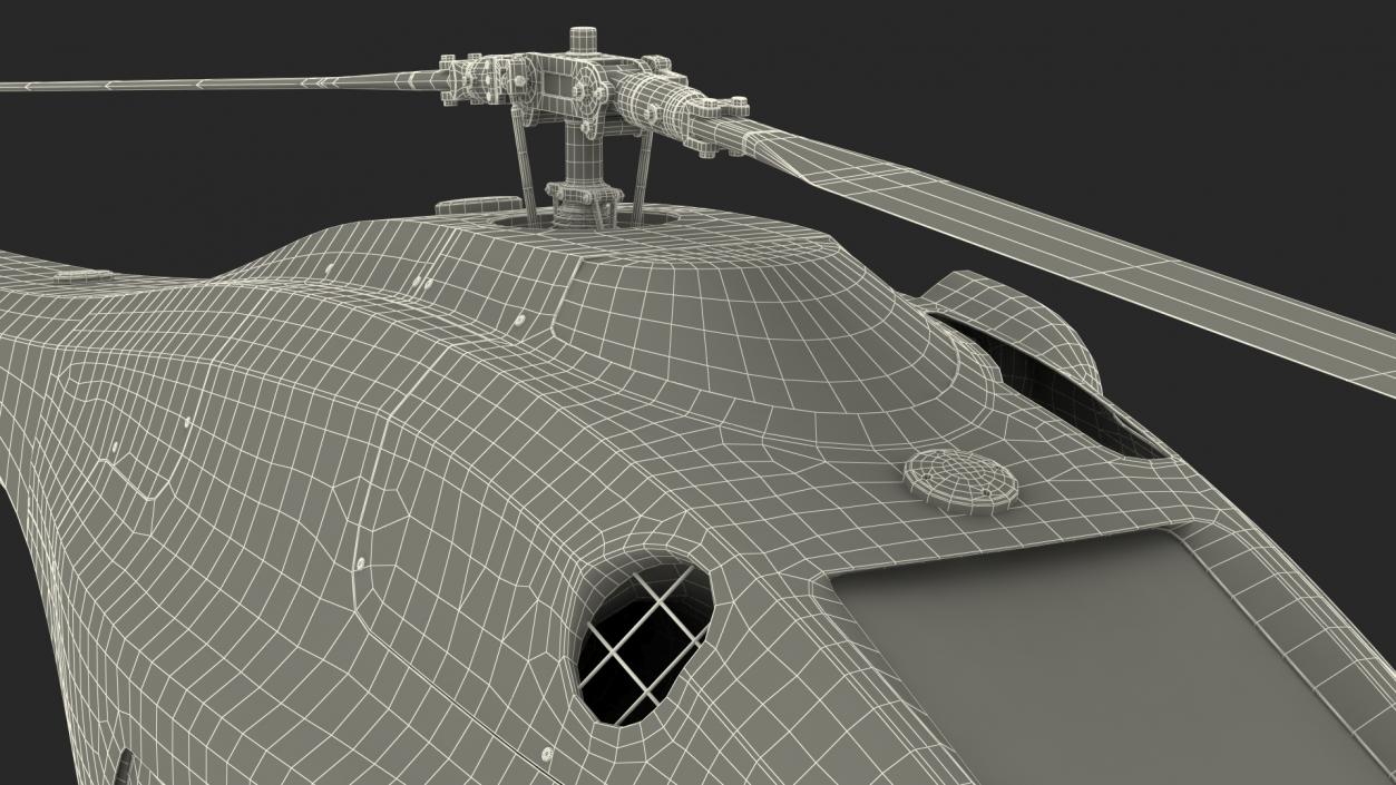 3D UAV Helicopter Rigged