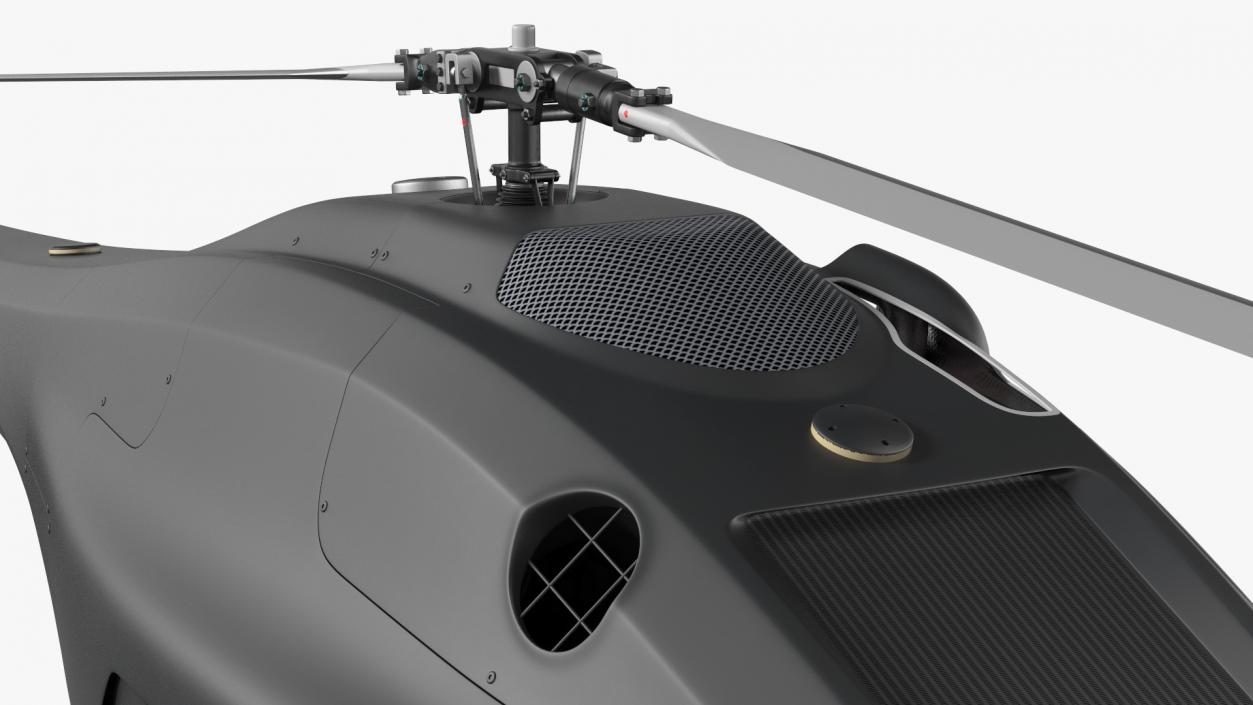 3D model UAV Helicopter Rigged for Maya