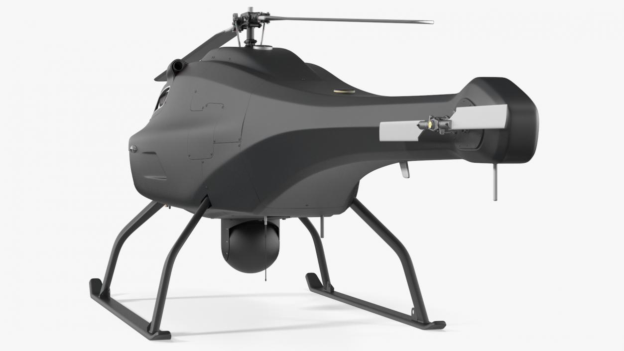 3D model UAV Helicopter Rigged for Maya