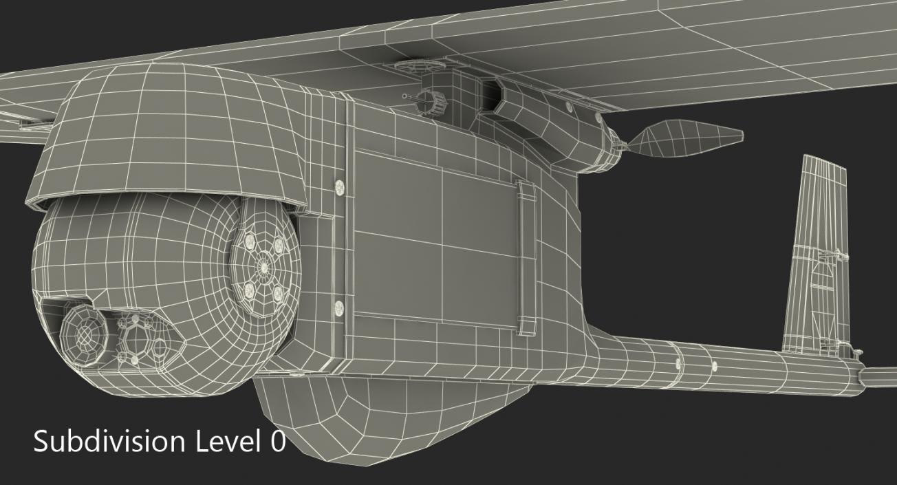 Remote Controlled UAV RQ-11B Raven 3D model