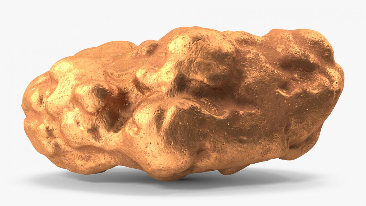 3D Metallic Mineral Copper model