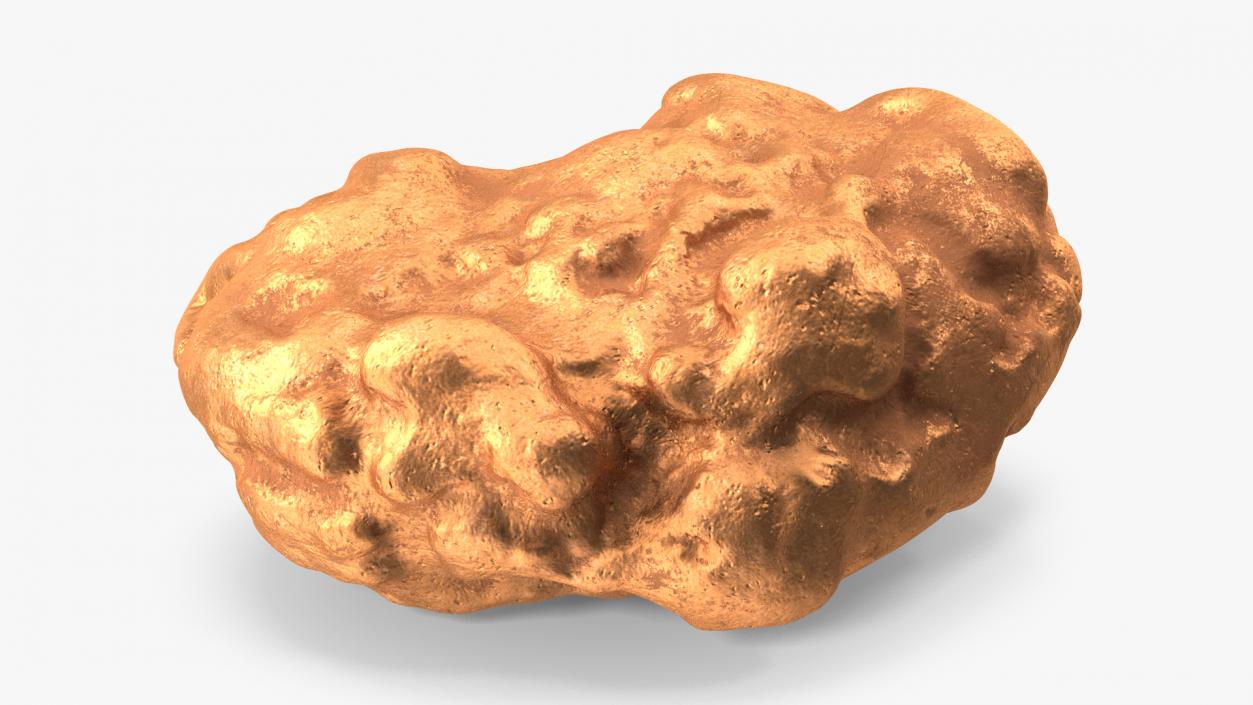 3D Metallic Mineral Copper model