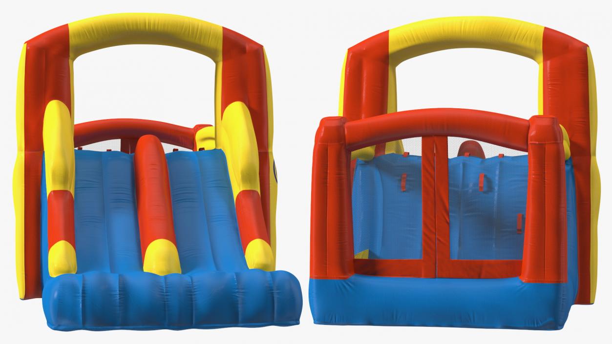 3D model Kids Sliding Jump Bouncer