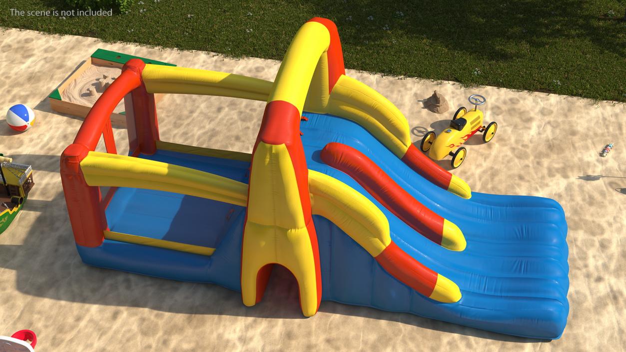 3D model Kids Sliding Jump Bouncer