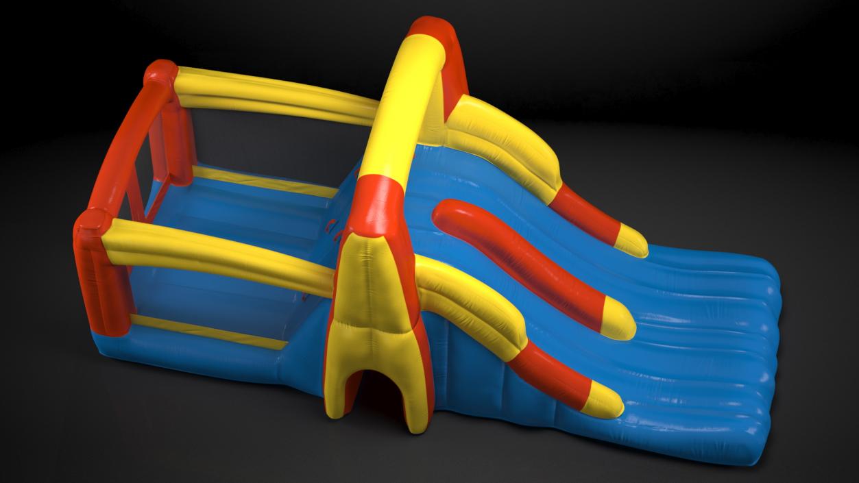 3D model Kids Sliding Jump Bouncer