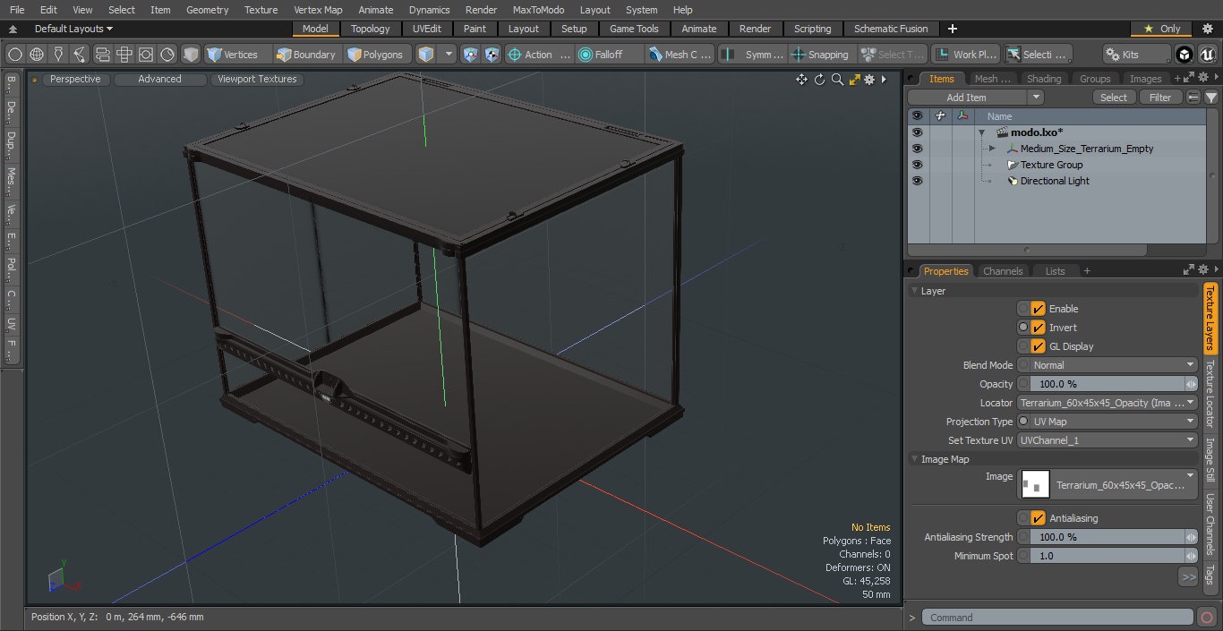 Medium Size Terrarium Empty 3D