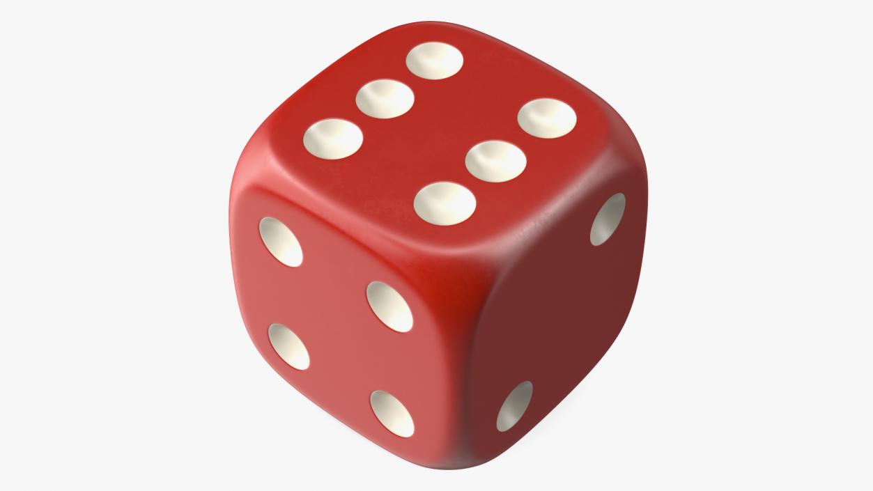 Classic Six-Sided Dice 3D