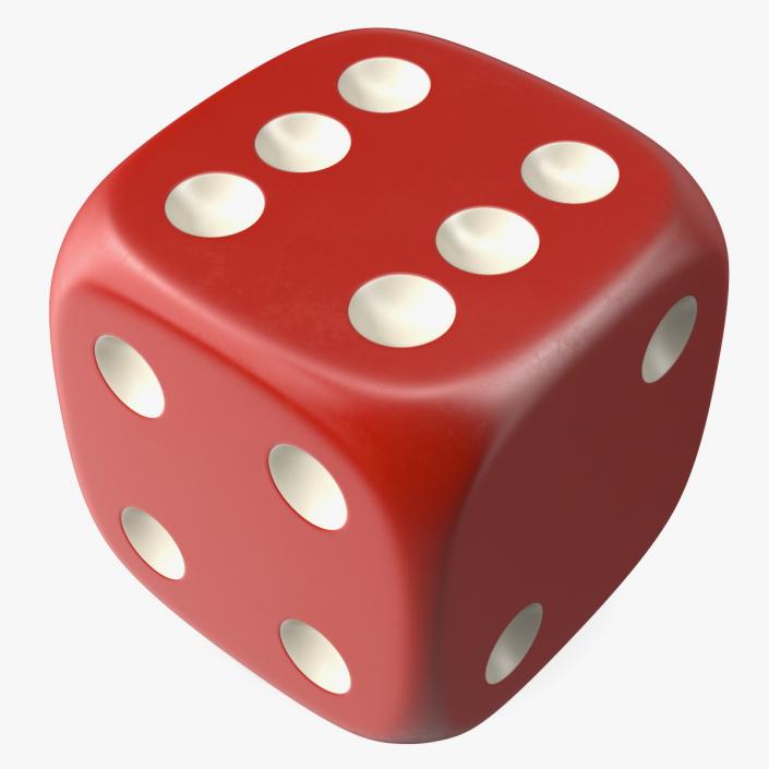 Classic Six-Sided Dice 3D