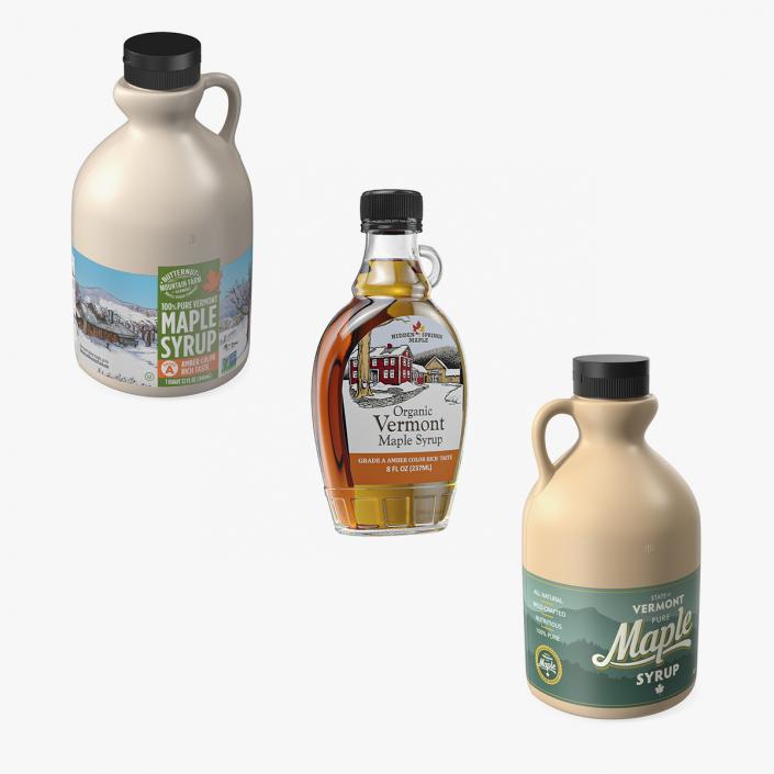 3D Vermont Maple Syrups Collection