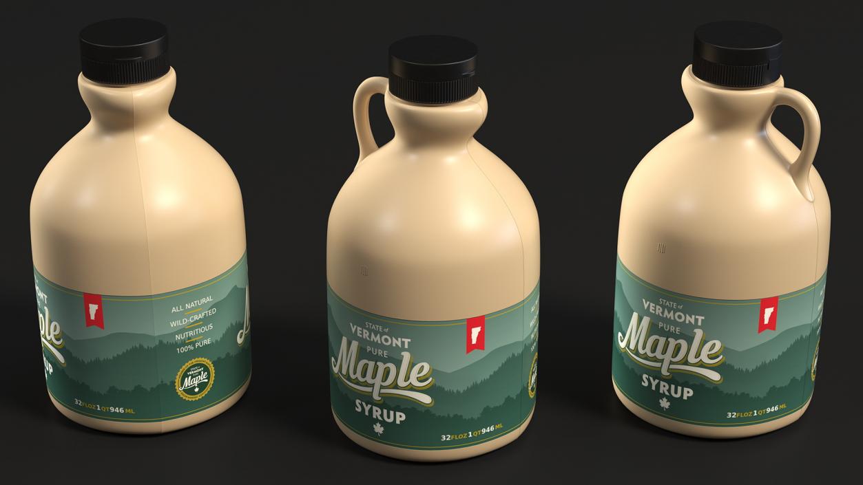 3D Vermont Maple Syrups Collection