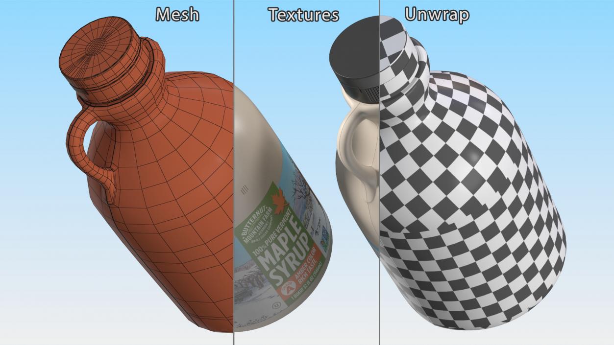 3D Vermont Maple Syrups Collection