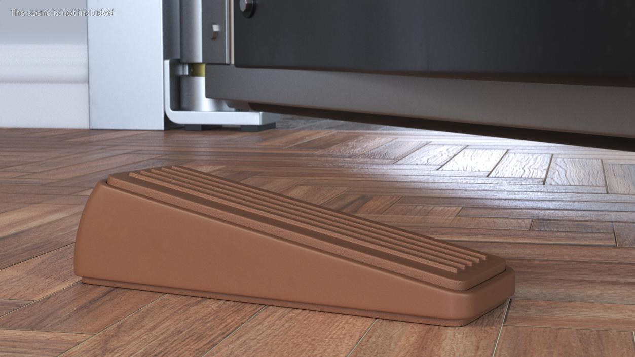 3D Door Wedge Brown