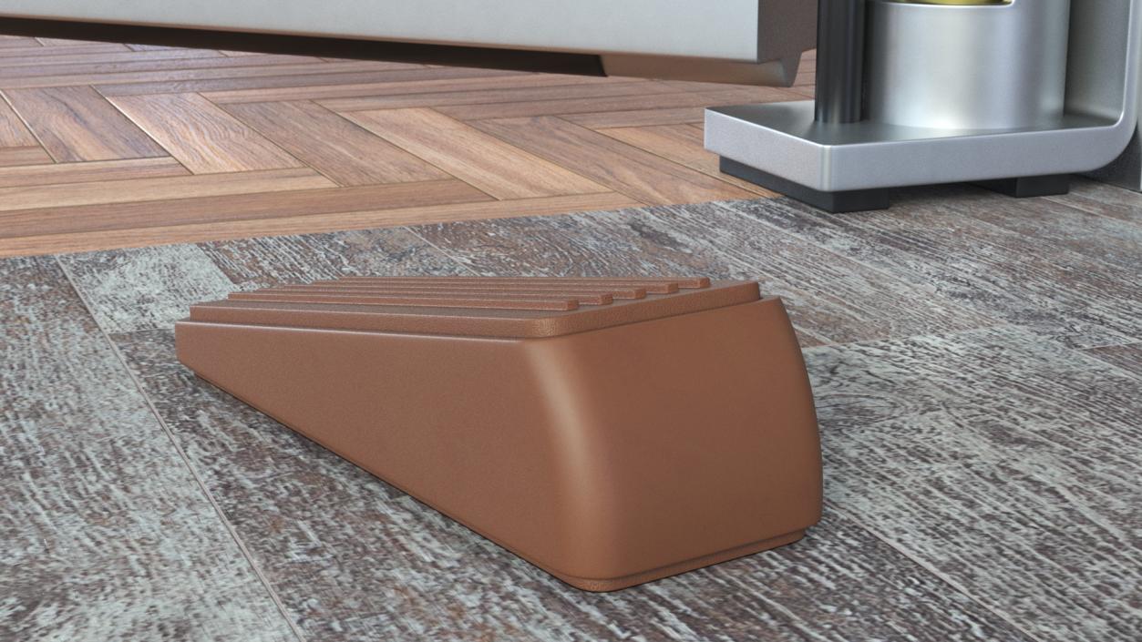 3D Door Wedge Brown