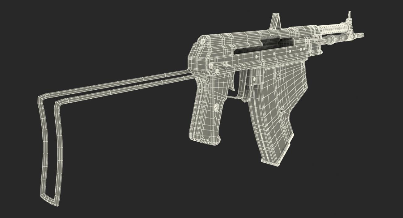 3D APS Underwater Assault Rifle model