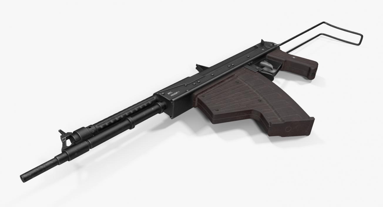 3D APS Underwater Assault Rifle model